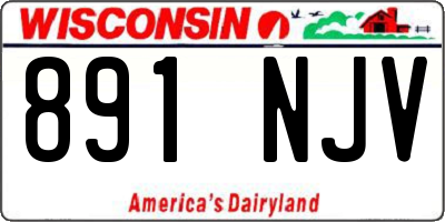 WI license plate 891NJV