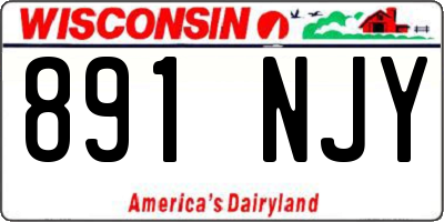 WI license plate 891NJY