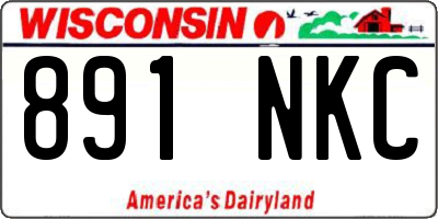 WI license plate 891NKC