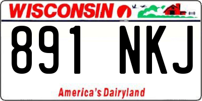 WI license plate 891NKJ