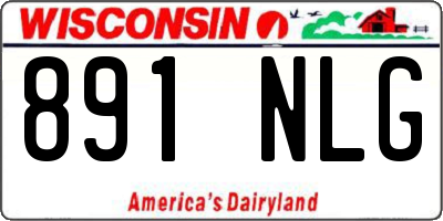 WI license plate 891NLG