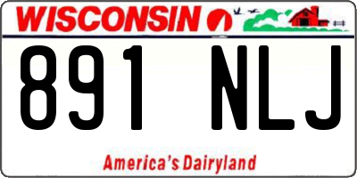 WI license plate 891NLJ