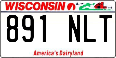 WI license plate 891NLT