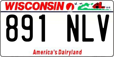 WI license plate 891NLV