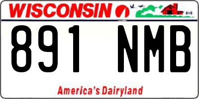 WI license plate 891NMB