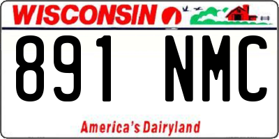 WI license plate 891NMC