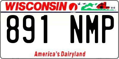 WI license plate 891NMP