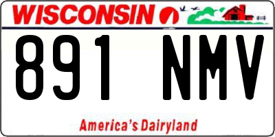 WI license plate 891NMV