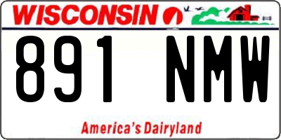 WI license plate 891NMW