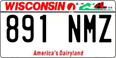 WI license plate 891NMZ