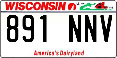 WI license plate 891NNV