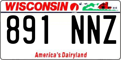 WI license plate 891NNZ