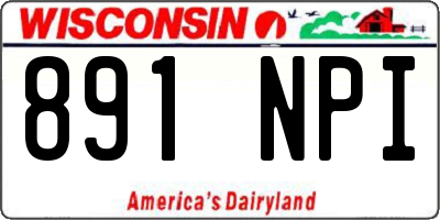 WI license plate 891NPI