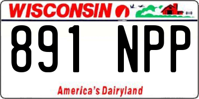 WI license plate 891NPP