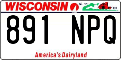 WI license plate 891NPQ