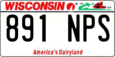 WI license plate 891NPS