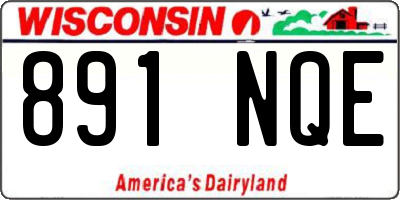 WI license plate 891NQE