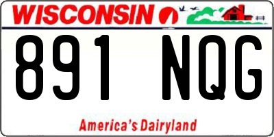 WI license plate 891NQG