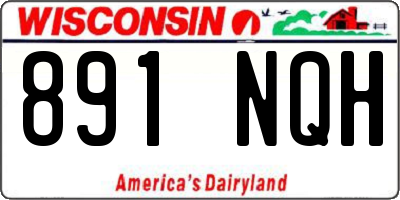 WI license plate 891NQH