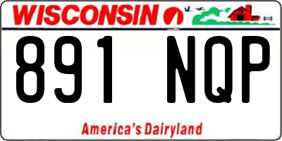 WI license plate 891NQP