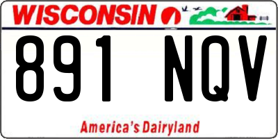 WI license plate 891NQV