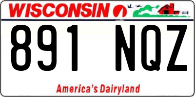 WI license plate 891NQZ