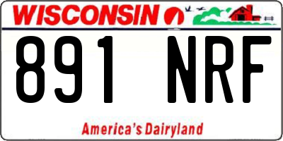 WI license plate 891NRF