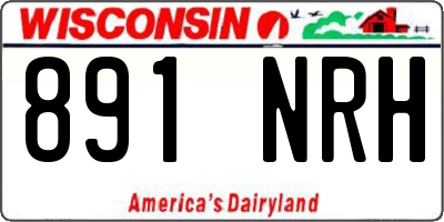 WI license plate 891NRH