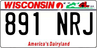 WI license plate 891NRJ