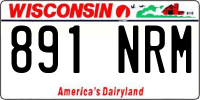 WI license plate 891NRM