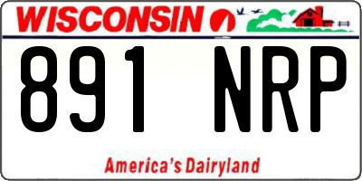 WI license plate 891NRP