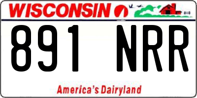 WI license plate 891NRR
