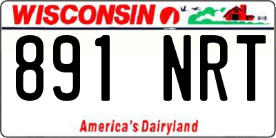 WI license plate 891NRT