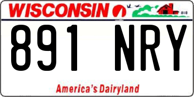 WI license plate 891NRY