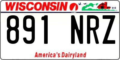WI license plate 891NRZ