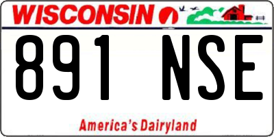 WI license plate 891NSE