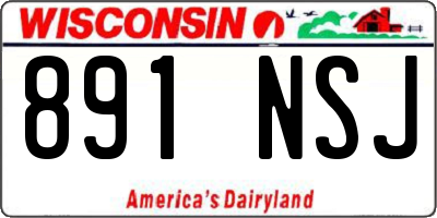WI license plate 891NSJ