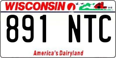 WI license plate 891NTC