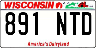WI license plate 891NTD
