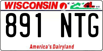 WI license plate 891NTG