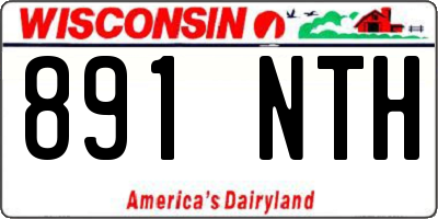 WI license plate 891NTH