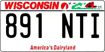 WI license plate 891NTI