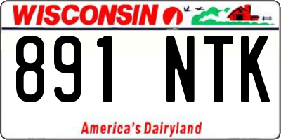 WI license plate 891NTK