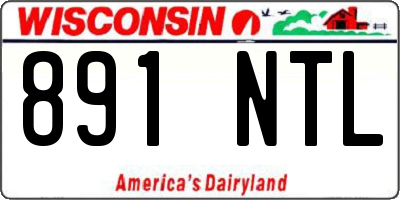 WI license plate 891NTL
