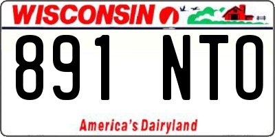 WI license plate 891NTO