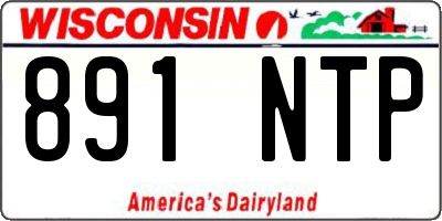 WI license plate 891NTP