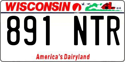 WI license plate 891NTR