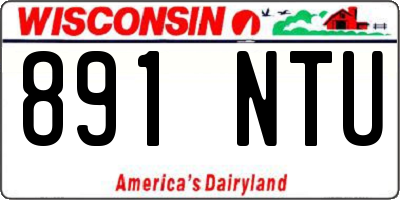 WI license plate 891NTU