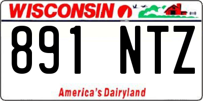 WI license plate 891NTZ
