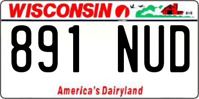 WI license plate 891NUD